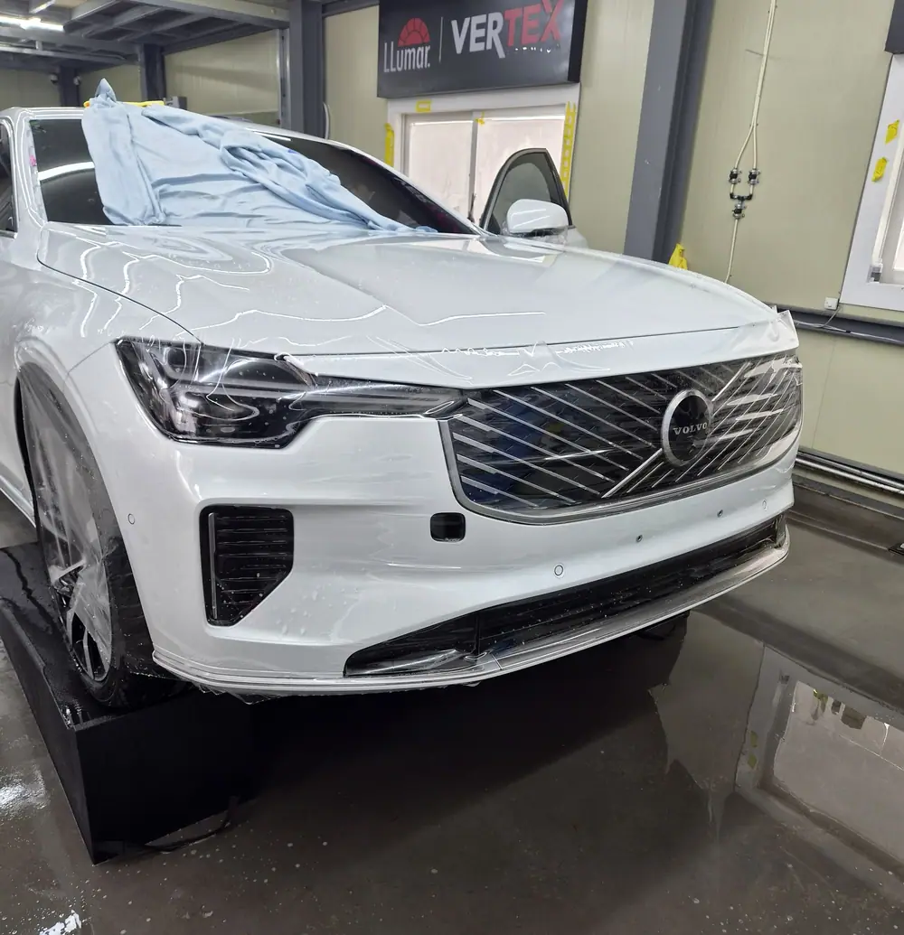 볼보 S90 전체 PPF 시공 중