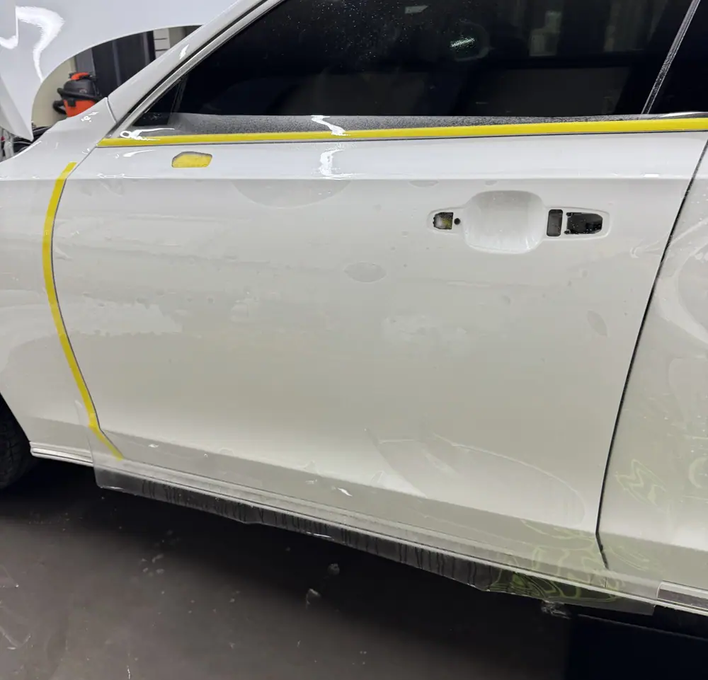볼보 S90 전체 PPF 시공 중