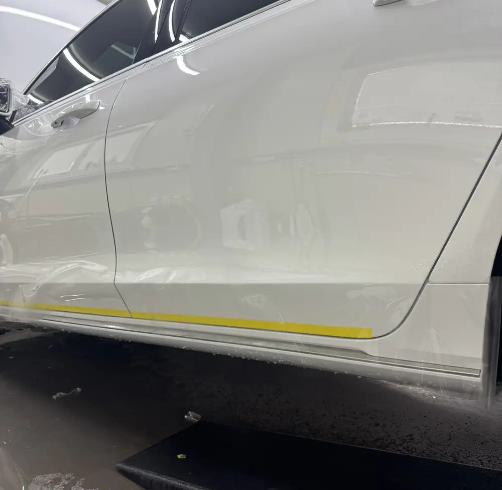 볼보 S90 전체 PPF 시공 중